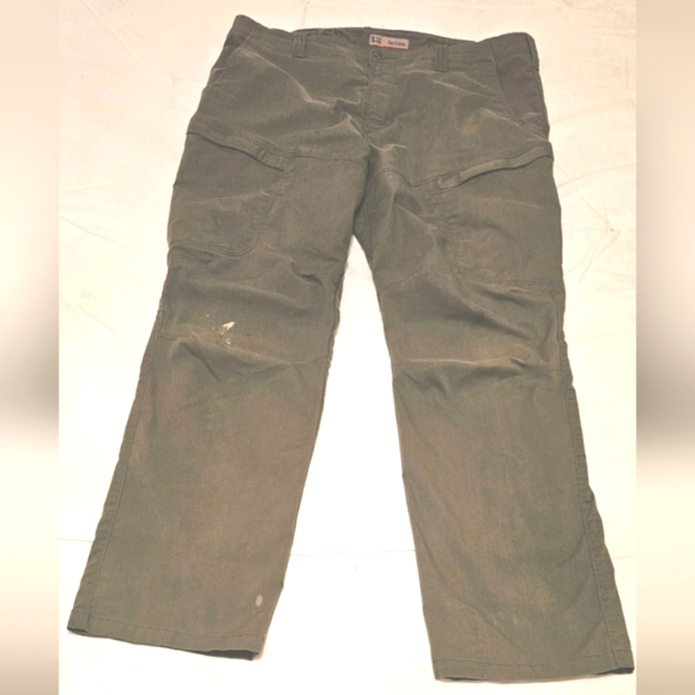 5.11 Tactical Mens Size 38 x 30 Olive Green Cargo Work Pants